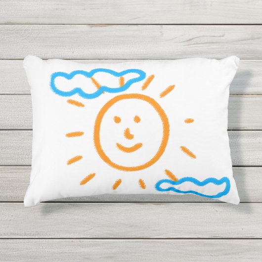 Laden Sie Kinder hoch, in denen Kids-Artwork Gezei Kissen Für Draußen (Vorderseite)