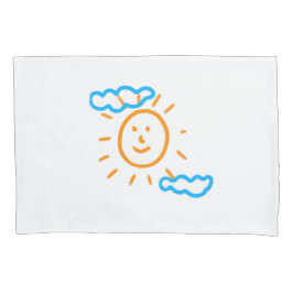 Laden Sie Kinder hoch, in denen Kids-Artwork Gezei Kissenbezug