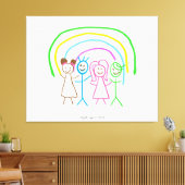 Laden Sie Kinder hoch, in denen Kids-Artwork Gezei Leinwanddruck (Insitu (Wohnzimmer))