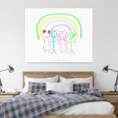 Laden Sie Kinder hoch, in denen Kids-Artwork Gezei Leinwanddruck (Insitu (Schlafzimmer))