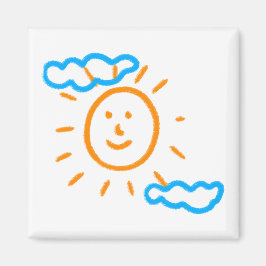 Laden Sie Kinder hoch, in denen Kids-Artwork Gezei Magnet