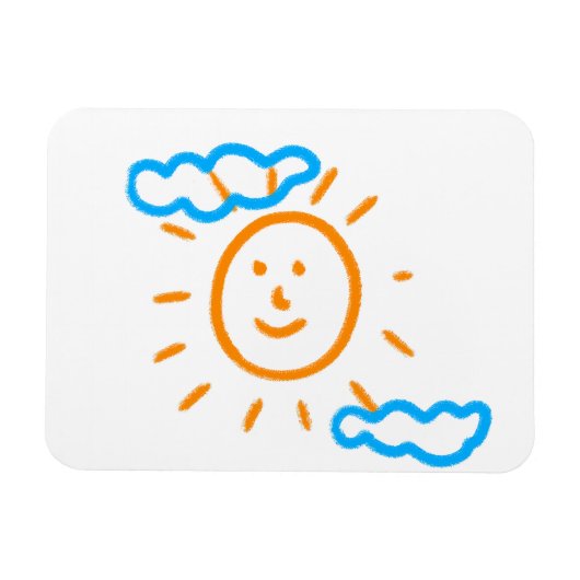 Laden Sie Kinder hoch, in denen Kids-Artwork Gezei Magnet (Horizontal)