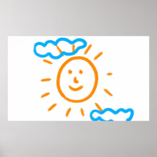 Laden Sie Kinder hoch, in denen Kids-Artwork Gezei Poster