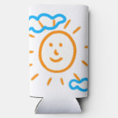 Laden Sie Kinder hoch, in denen Kids-Artwork Gezei Selters Dosenkühler (Rückseite)