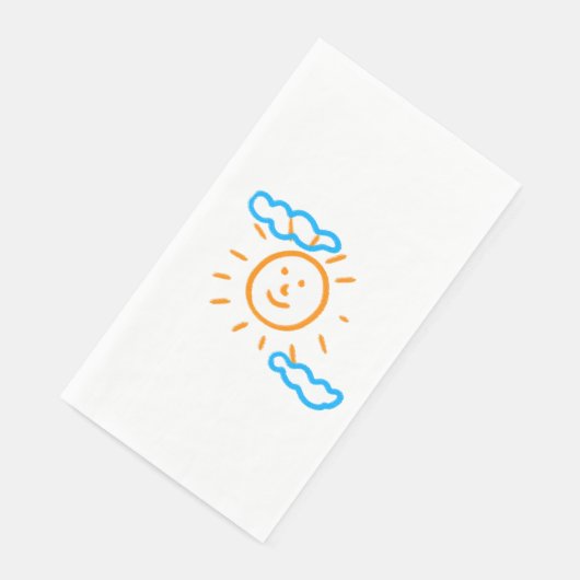 Laden Sie Kinder hoch, in denen Kids-Artwork Gezei Serviette (Ecke)