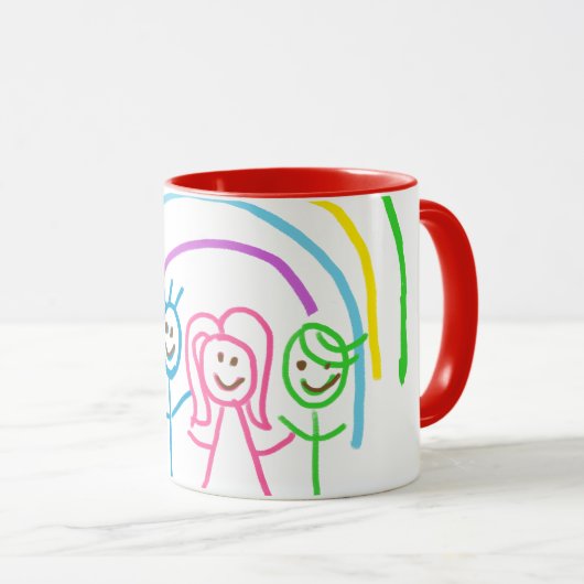Laden Sie Kinder hoch, in denen Kids-Artwork Gezei Tasse (VorderseiteRechts)