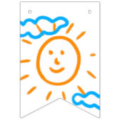 Laden Sie Kinder hoch, in denen Kids-Artwork Gezei Wimpelkette (Dritte Fahne)