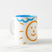 Laden Sie Kinder hoch, in denen Kids-Artwork Gezei Zweifarbige Tasse (Vorderseite Links)