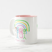 Laden Sie Kinder hoch, in denen Kids-Artwork Gezei Zweifarbige Tasse (Vorderseite Links)