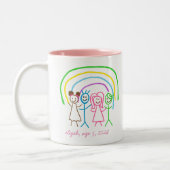 Laden Sie Kinder hoch, in denen Kids-Artwork Gezei Zweifarbige Tasse (Links)