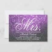 Laden Sie - lila Lit Nite Brautparty-Zukunft Frau Einladung (Vorderseite)