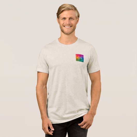Laden Sie Logos oder Foto-Hafermehl-Mönche auf zwe Tri-Blend Shirt (Vorderseite voll)