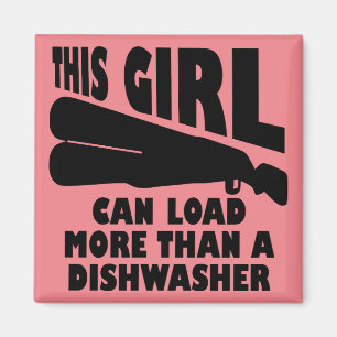 Laden Sie mehr als ein Spülmaschinen-lustiger Magnet