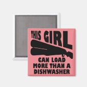 Laden Sie mehr als einen Geschirrspüler Witziger K Magnet (Vorderseite/Rückseite)