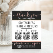 Laden Sie QR Codes & Logo 3 Bezahlapplikationen in Sockelschild