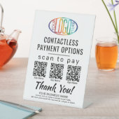 Laden Sie QR Codes & Logo 3 Payment Apps Business Sockelschild (In Situ)