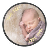 Laden Sie Selfie hoch und erstellen Sie ein benutz Eishockey Puck (Vorderseite)