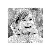 Laden Sie Selfie hoch und erstellen Sie ein benutz Gummistempel (Prägung)