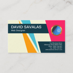 Laden Sie Triangle-Pfeile herunter Web-Designer Visitenkarte