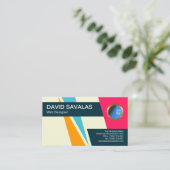 Laden Sie Triangle-Pfeile herunter Web-Designer Visitenkarte (Stehend Vorderseite)