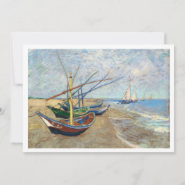 Laden Sie viele Bootslandschaften von van Gogh her Einladung