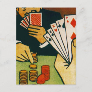 Laden Sie zum Full House Poker Kartenspiel Party e Einladung