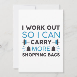 Laden von Einkaufstaschen Dankeskarte