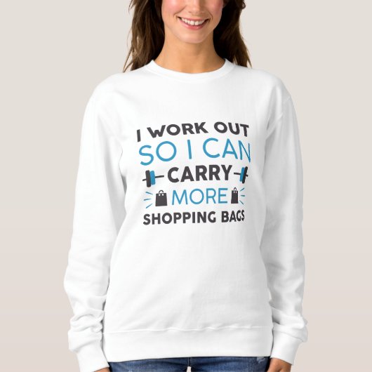 Laden von Einkaufstaschen Sweatshirt (Vorderseite)