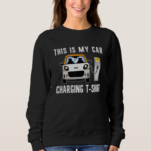 Laden von Elektroautos EV-Batterien Elektroauto Fa Sweatshirt (Vorderseite)