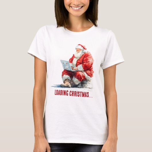 Laden Weihnachten Weihnachtsdesign T-Shirt (Vorderseite)