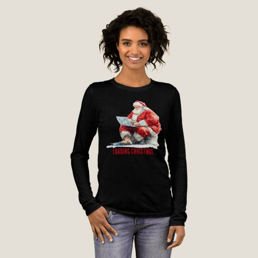 Laden Weihnachten Weihnachtsdesign Tri-Blend Shirt (Volle Vorderseite)