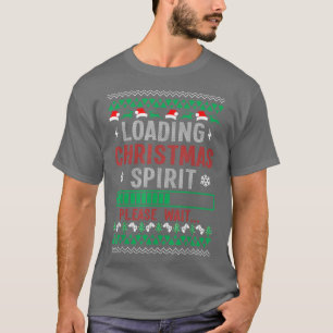 Laden Weihnachtsgeist Bitte warten Xmas Video Ga T-Shirt