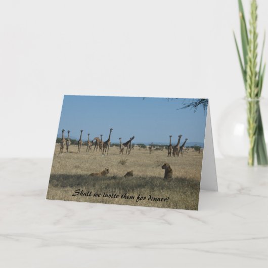 Laden wir sie für Abendessen ein Einladung (Vorderseite)