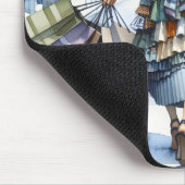 Ladenbesitzerin mit Taschen Mousepad (Ecke)