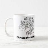Ladendetektive Einkaufswagen Laden Sicherheit Kaffeetasse (Links)