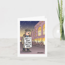 Ladendiebstahl Tage bis Weihnachten Karte