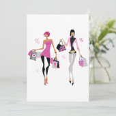 Ladeneinladungen für Frauen Einladung (Stehend Vorderseite)