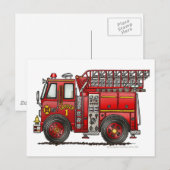 Ladenfeuerwehrmann Postkarte (Vorne/Hinten)