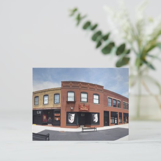 Ladenfront auf Postkarte (Stehend Vorderseite)