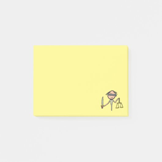 Ladenjustiz Post-it Klebezettel (Vorderseite)