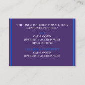 Ladenmanager/Einzelhändler/Lila Graduiertenkopplun Visitenkarte (Rückseite)