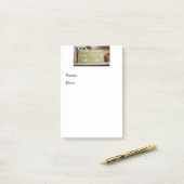 Ladenöffnungszeit-Zeichen-große Post-Itanmerkungen Post-it Klebezettel (Auf Schreibtisch)