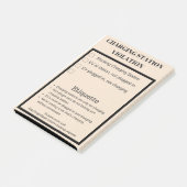 Ladestationsverletzung des elektrischen Autos Post-it Klebezettel (angewinkelt)