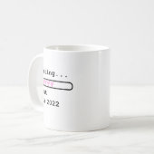 Ladetasche ETA 2022 Kinderankündigung Kaffeetasse (Vorderseite Links)