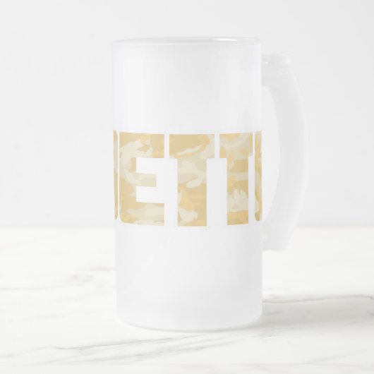 "Ladette" Armee Wüste Sturm Text Bierbrauerei Tass Mattglas Bierglas (VorderseiteRechts)