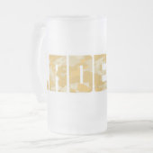 "Ladette" Armee Wüste Sturm Text Bierbrauerei Tass Mattglas Bierglas (Vorderseite Links)