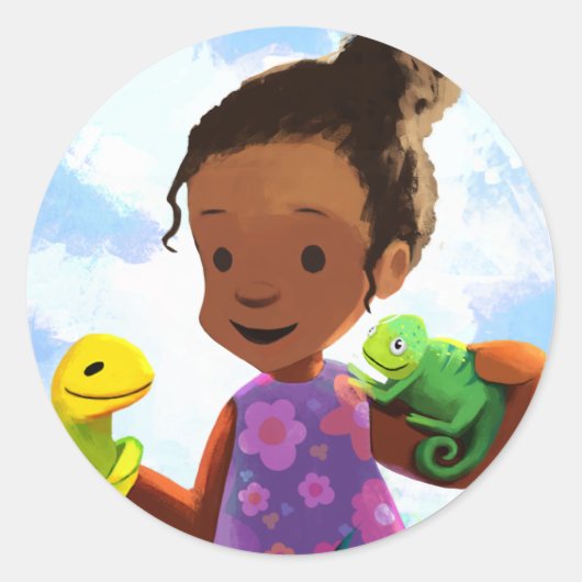 Ladi, Liz & Cam: 3 Freunde zusammen Runder Aufkleber (Vorderseite)