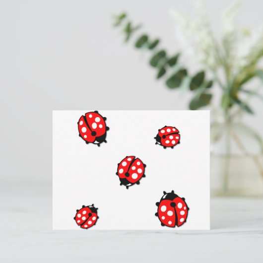 Ladiebug-Formation Postkarte (Stehend Vorderseite)