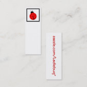 Ladiebug Lesezeichen Mini Visitenkarte (Vorne/Hinten)