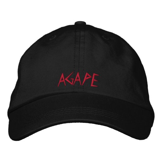 LADIES AGAPPE CAP BESTICKTE KAPPE (Vorderseite)